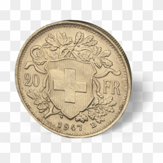 Picture Of Swiss Gold 20 Franc Coins - Swiss Franc Clipart