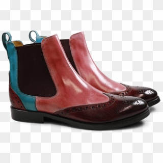 Ankle Boots Amelie 5 Burgundy Rose Ice Blue Elastic - Melvin Hamilton Classic Tobacco Clipart