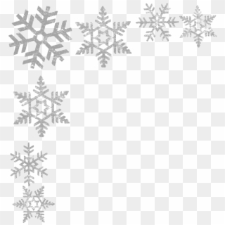 Snowflake Border Png Transparent - Transparent Background Snowflake Border Clipart