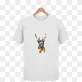 T Shirt Homme Stanley Hips Renne Snowborder Par La - Reindeer Clipart