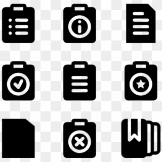 Files & Folders - Social Media Icon Png Black Clipart