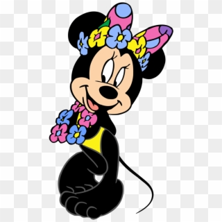 Beach Clipart Minnie Mouse - Minnie Mouse In A Bathing Suit - Png Download