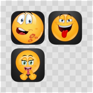 Dirty Emoji Stickers Bundle - Cartoon Clipart