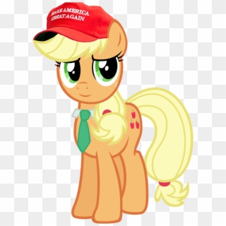 Applejack, Cap, Donald Trump, Edit, Hat, Make America - Applejack Make America Great Again Clipart
