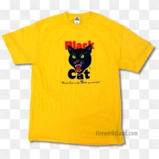 Blackcatyellow - Black Cat Firecrackers T Shirt Clipart