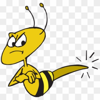 Angry Bee Clip Art - Cartoon Angry Bees - Png Download