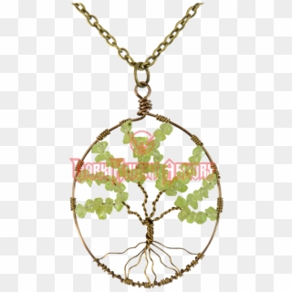 Wire Wrapped Celtic Tree Of Life Necklace - Locket Clipart