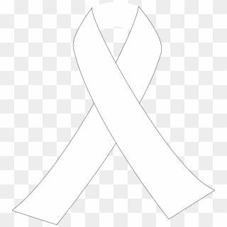 Breast Cancer Ribbon White Clipart