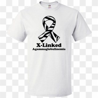 X Linked Agammaglobulinemia Zebra Ribbon Awareness - Bts Logo T Shirt Clipart