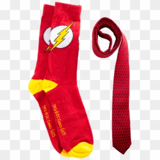 The Flash Logo Socks & Tie Gift Pack - Flash Tie Clipart