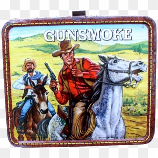 Gunsmoke Tv Show 1972 Metal Lunchbox - Gunsmoke Lunch Box Clipart