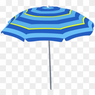 Guarda-sol Em Png - Blue Beach Umbrella Clip Art Transparent Png