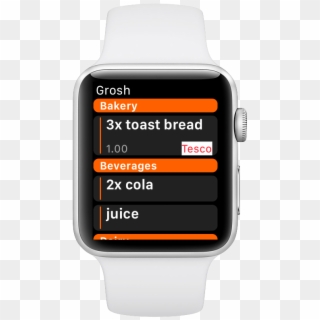 Shopping List Apple Watch - Analog Watch Clipart