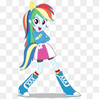 Rainbow Dash Equestria Girls Png Image - My Little Pony Rainbow Dash Girl Clipart
