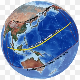 Great American Eclipse/michael Zeiler - Eclipse 2017 Path Globe - Png Download