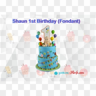 Goldilocks Shaun 1st Birthday Fondant - First Birthday Theme Cakes Clipart