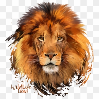 Lion Download Free Png - Lion Watercolor Clipart