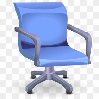 This Free Icons Png Design Of Blue Office Chair Clipart