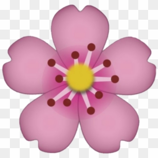 Flower Emoji Emoticon Sticker Tumblr New Pink Plant - Ios Flower Emoji Png Clipart
