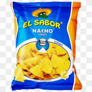 El Sabor Nacho Chips Salted 100 Gm - Nachos 500g Clipart