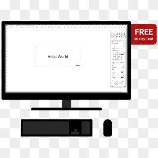 Acquire Editor Monitor - Led-backlit Lcd Display Clipart