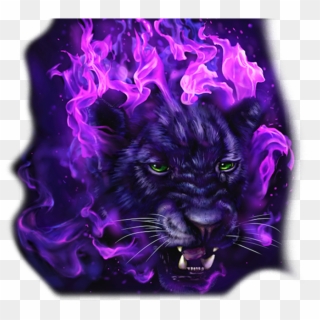 720 X 617 5 - Flamed Panther Clipart