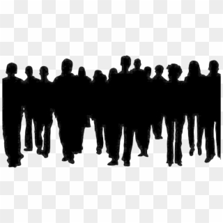 Crowd Of People Clipart Clip Art - Shadow Crowd Of People - Png Download