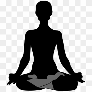 Buddha, Lotus Pose, Sport, Woman, Yoga - Meditation Silhouette Clipart