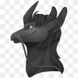 Unicorn Head Clipart Black And White - Illustration - Png Download