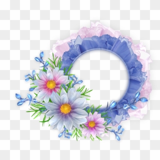 Blue Flower Borders And Frames Download Clipart