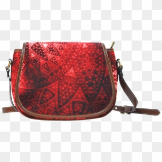 Red Lace Fractal Saddle Bag/small Saddle Bags, Red Clipart