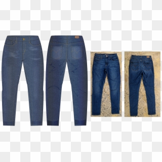 1200 X 687 5 - Denim Jeans Front And Back Clipart