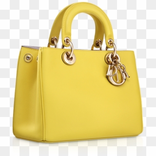 Dior Jaune Vif Diorissimo Small Bag - Yellow Purse Png Clipart