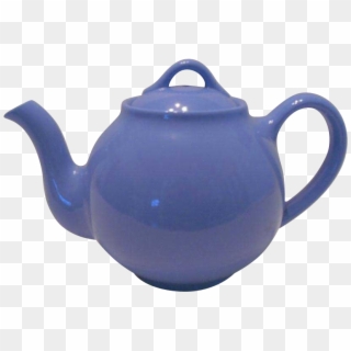 Roly Poly Sky Blue Lipton Ceramic Teapot - Teapot Clipart