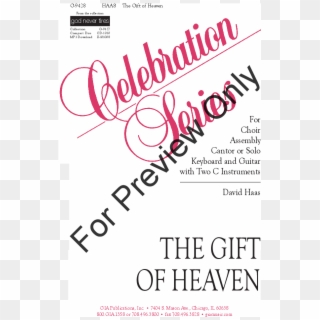 The Gift Of Heaven Thumbnail The Gift Of Heaven Thumbnail - Calligraphy Clipart