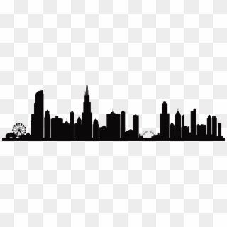Chi Skyline2015 11 19t09 - Silhouette Chicago Skyline Black And White Clipart