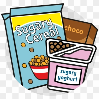 Breakfast Cereals And Yoghurts Clipart