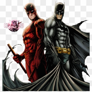 Daredevil & Batman Clipart
