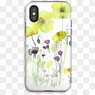 Painted Yellow Flowers Case Iphone X Tough - Flower Clipart