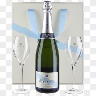 Champagne Brut Cordon Bleu Gift Box With Two Champagne - Champagne Clipart