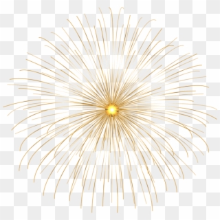 Gold Firework Circle Png Clip Art - Flower Transparent Png