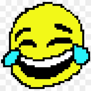 Crying Face Emoji Png - Laughing Crying Emoji Pixel Clipart