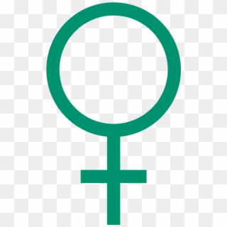 Male Mrs Female (mrs Venus) - Female Symbol Green Clipart