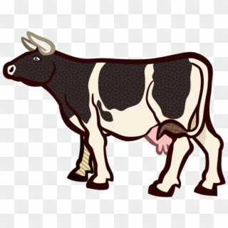 Cattle Clipart Guernsey Cow - Cow And Buffalo Cartoon - Png Download