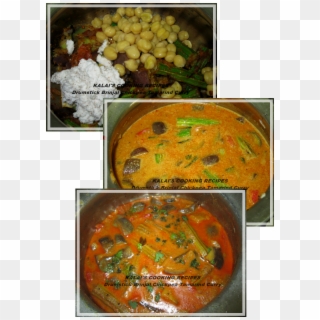 Drumstick Brinjal Chickpea Tamarind Curry - Vegetable Tarkari Clipart
