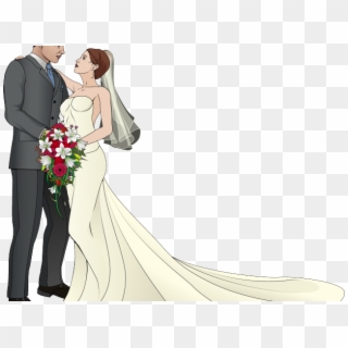 Couple Clipart Marriage - Wedding Couple Clipart - Png Download