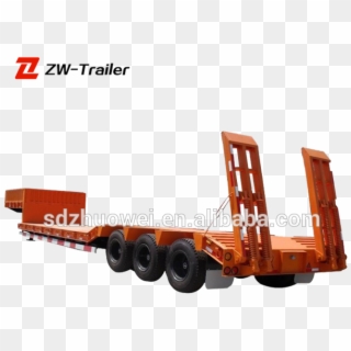 Hydraulic Multi Axles Low Bed/lowboy Truck Semi Trailer - Trailer Truck Clipart