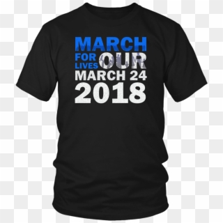 March For Life 2018 With Family Silhouette Blue T Shirt - Youth Summer Camp Tshirt Clipart