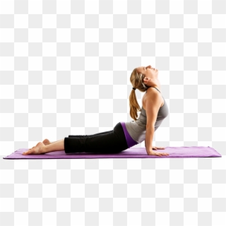Woman Performing Yoga On Mat Png Image - Human Doing Yoga Png Clipart
