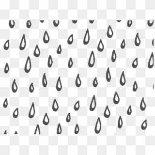 Drawn Raindrops Tumblr Transparent - Monochrome Clipart